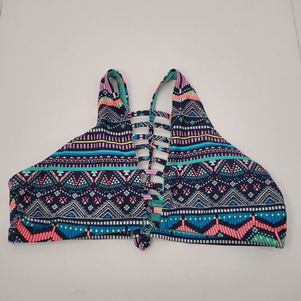 Arizona Jean Co Swimwear Womens Bikini Top Retro Lattice XL Summer Beachy